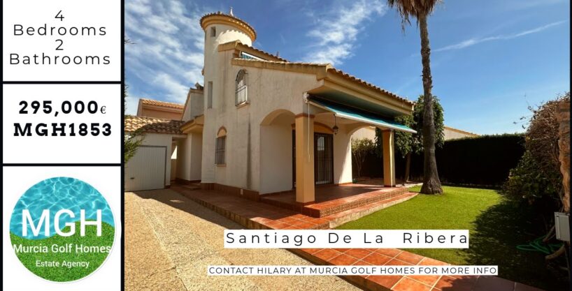 Charming detached villa situated on a private 270m² plot, Santiago de la Ribera